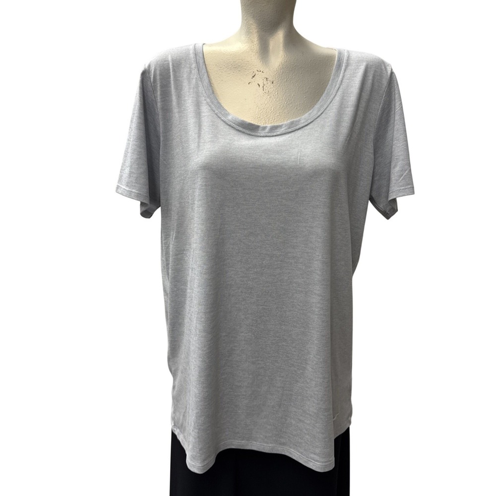 Nike Dri-Fit Short Sleeve Scoop Neck Training T-Shirt Gray XL